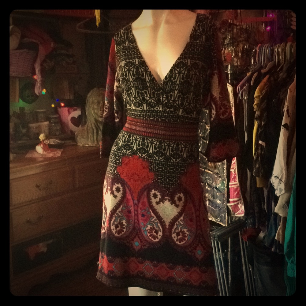 Angie Dress with Paisley, Size Small.